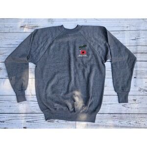 Billy Joel Storm Front Tour '90-'91 Showlites L Gray Sweat Shirt Rare & Vintage